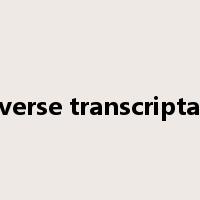 reverse transcriptase是什么意思