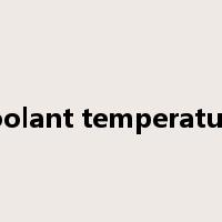 coolant temperature是什么意思