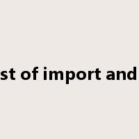 manifest of import and export是什么意思