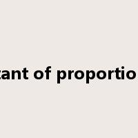 constant of proportionality是什么意思