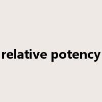 relative potency是什么意思