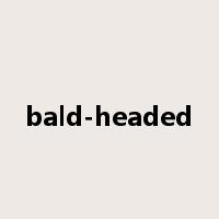 bald-headed是什么意思