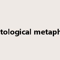 ontological metaphor是什么意思