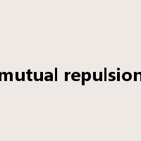 mutual repulsion是什么意思