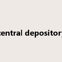 central depository是什么意思