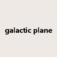 galactic plane是什么意思