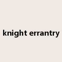 knight errantry是什么意思