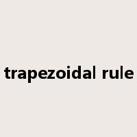 trapezoidal rule是什么意思