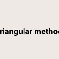 triangular method是什么意思