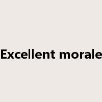 Excellent morale是什么意思