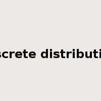 discrete distribution是什么意思