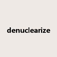 denuclearize是什么意思