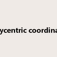 barycentric coordinates是什么意思