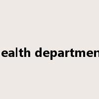 health department是什么意思