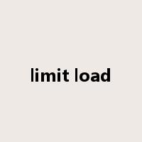 limit load是什么意思