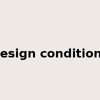 design conditions是什么意思