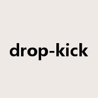 drop-kick是什么意思