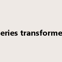 series transformer是什么意思