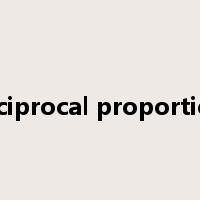 reciprocal proportion是什么意思