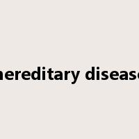 hereditary disease是什么意思