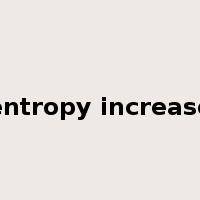 entropy increase是什么意思