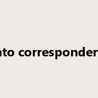 bring into correspondence with是什么意思