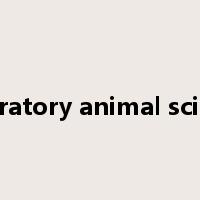 laboratory animal science是什么意思