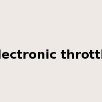 electronic throttle是什么意思