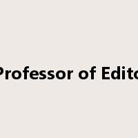 C&E Professor of Editorship是什么意思