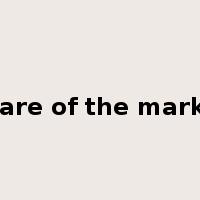share of the market是什么意思