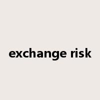 exchange risk是什么意思