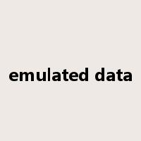 emulated data是什么意思