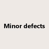 Minor defects是什么意思