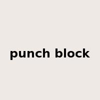 punch block是什么意思