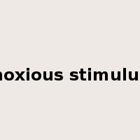 noxious stimulus是什么意思