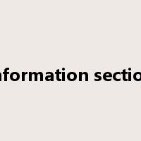 information section是什么意思