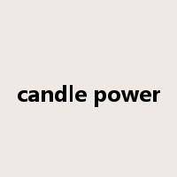 candle power是什么意思