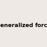 generalized force是什么意思