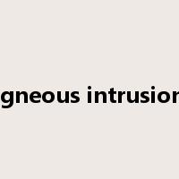 igneous intrusion是什么意思