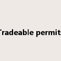 Tradeable permits是什么意思