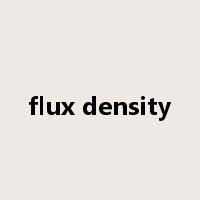 flux density是什么意思