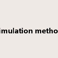 simulation method是什么意思