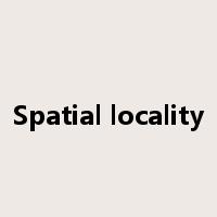 Spatial locality是什么意思