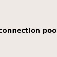 connection pool是什么意思