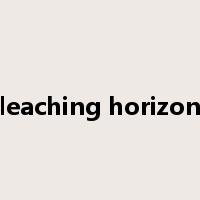 leaching horizon是什么意思