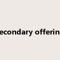 secondary offering是什么意思