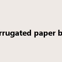 corrugated paper box是什么意思