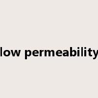 low permeability是什么意思