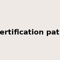certification path是什么意思