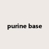 purine base是什么意思